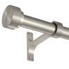 16-86 Inch Curtain rods, 1 Inch Diameter Splicing and Telescoping Structure Window Treatment Rods Set Adjustable Drapery Rods Heavy Duty Pole, Matte Nickel view 1
