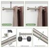 16-86 Inch Curtain rods, 1 Inch Diameter Splicing and Telescoping Structure Window Treatment Rods Set Adjustable Drapery Rods Heavy Duty Pole, Matte Nickel view 3