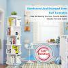 BXKCFYBSQ 5-Layer Rotating Bookshelf CD Storage Rack, 360 Rotating Bookcase, Floor-Standing Wooden Bookshelf for Home/Office/Study view 3
