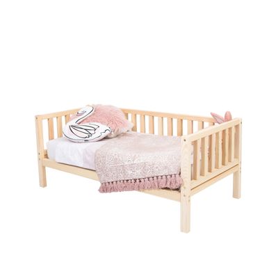 Bed frame twin Toddler bed frame Wooden bed frame Montessori bed for toddlers (Full, Pine wood)
