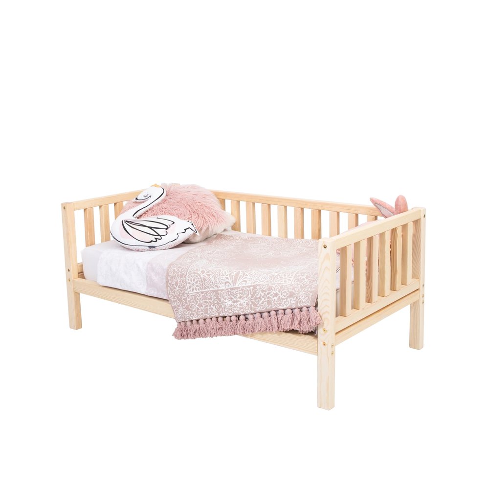 Bed frame twin Toddler bed frame Wooden bed frame Montessori bed for toddlers (Full, Pine wood)