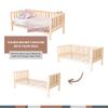Bed frame twin Toddler bed frame Wooden bed frame Montessori bed for toddlers (Full, Pine wood) view 3