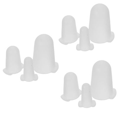 LIFKOME 3sets Frosting Tip Cover Piping Tip Sleeves Silicone Baking Nozzle Covers 3pcs*3