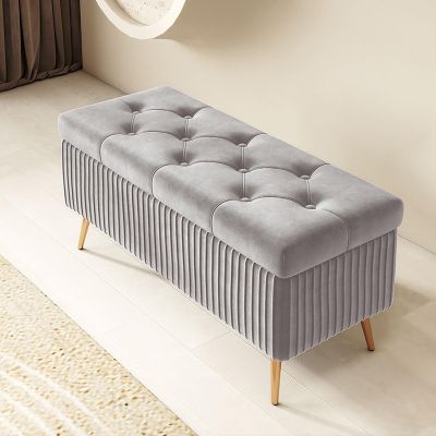 Bedroom bench with storage,upholstered storage bench,entry storage bench,wooden storage bench,small entryway bench,foyer bench,hallway storage,living room storage bench,end of bed ottoman bench ( Colo