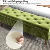 Bedroom bench with storage,upholstered storage bench,entry storage bench,wooden storage bench,small entryway bench,foyer bench,hallway storage,living room storage bench,end of bed ottoman bench ( Colo view 4