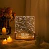Custom Star Map Night Light,Personalized Constellation Chart Lamp by Date and Location,Star Map Night Light,Gift for Boyfriend/Girlfriend,Birthday,Valentine,Anniversary (Square,8 * 6.5in-1-color) view 1