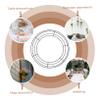 LIFKOME 3pcs Round Iron Wreath Frame Wire Craft for Christmas Garland Decoration Metal Wreath Forms for Home Decor Black Making Supplies view 4
