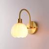 SteFik Wall Light Bedside Decor Lamp Small Wall Lights with Glass Shade Home Brass Wall Sconces Modern Bedroom Wall Lighting Indoor Balcony Bathroom Kitchen Hallway Wall Reading Lamp,Pendant view 1