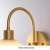 SteFik Wall Light Bedside Decor Lamp Small Wall Lights with Glass Shade Home Brass Wall Sconces Modern Bedroom Wall Lighting Indoor Balcony Bathroom Kitchen Hallway Wall Reading Lamp,Pendant view 4