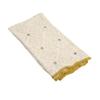 Creative Co-Op Hand-Woven Reclaimed Cotton Crocheted Throw with Diamond Pattern, Multicolor view 1