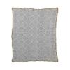 Creative Co-Op Hand-Woven Reclaimed Cotton Crocheted Throw with Diamond Pattern, Multicolor view 4