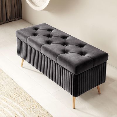 Bedroom bench with storage,upholstered storage bench,entry storage bench,wooden storage bench,small entryway bench,foyer bench,hallway storage,living room storage bench,end of bed ottoman bench ( Colo