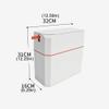 ENGENDER Garbage Can for Office Trash Can with Lid, One Pull and One Lift, Automatic Packaging, No Dirty Hands, Household Bedroom Trash Can, Bathroom, Kitchen Trash Can view 2