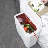 ENGENDER Garbage Can for Office Trash Can with Lid, One Pull and One Lift, Automatic Packaging, No Dirty Hands, Household Bedroom Trash Can, Bathroom, Kitchen Trash Can view 4