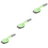 PartyKindom 3pcs Plastic Floor Brush for Efficient Bathroom Cleaning Handle Tile Scrubbing Brush Bristles for Grout Gaps and for Tough Bathroom view 1