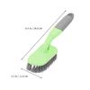 PartyKindom 3pcs Plastic Floor Brush for Efficient Bathroom Cleaning Handle Tile Scrubbing Brush Bristles for Grout Gaps and for Tough Bathroom view 2