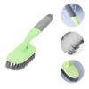PartyKindom 3pcs Plastic Floor Brush for Efficient Bathroom Cleaning Handle Tile Scrubbing Brush Bristles for Grout Gaps and for Tough Bathroom view 4