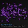 PATIKIL 6000Pcs Acrylic Wedding Diamonds 3mm Table Scatter Confetti Crystals Vase Fillers Gems for Table Centerpiece Bridal Shower Party, Dark Purple view 3