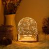 Custom Star Map Night Light,Personalized Constellation Chart Lamp by Date and Location,Star Map Night Light,Gift for Boyfriend/Girlfriend,Birthday,Valentine,Anniversary (Round,6 * 8in-1-color) view 2