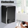 Gsycle Retractable Clothesline, Stainless Steel Clothes Line Wall Mounted Laundry Clothesline Hanging Clothesline Rope for Indoor Outdoor(Black) view 3