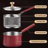 304 Stainless Steel Deep Fryer, Tempura Deep Fryers, with Filter Mesh, Food Tong, Can Be Fryer or Boiled, for Fryer Chicken Fries view 2