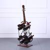 10 Bottles Family Wine Rack Storage Shelf Floor Permanent Wine Rack Iron (Colour: Black Size: 33 x 28 x 110 cm) view 4