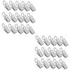 Ciieeo 72pcs Shower Curtain Hooks Heavy Duty Hangers Decorative Bath Drape Loop Clips Easy Install for Eclectic Bathroom Accessories view 1