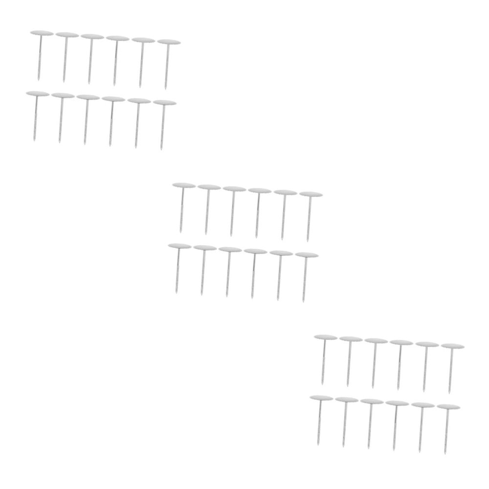MAGICLULU 3sets Ergonomic Design Cake Flower Nail Cake Decorating Tool Baking Mold Cupcake Flower Nail Diy Accessories 12pcs*3