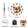 COCOKEN Shiba Inu Wall Clock Puppy Doggy PVC Wall Clock 10inch Rustic Farmhouse Clock Silent Battery Operated Round Wall Decor for Bedroom Master Room view 3