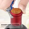 CORKAS Wine Key - Professional Handcrafted Heavy Duty Waiter Corkscrew, Compact Wine Opener with Double Hinged, Foil Cutter and Bottle Opener, Gifts for Servers, Sommelier, Bartenders - Blue view 3