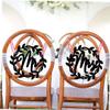 1 Set Chair Sign Listing Wedding Sign Wedding Decor Mr and Mrs Sign for Chair s Sign Wood and s Sign for Wedding Table Bride and Groom Hanging Signs and s Signs view 2