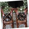 1 Set Chair Sign Listing Wedding Sign Wedding Decor Mr and Mrs Sign for Chair s Sign Wood and s Sign for Wedding Table Bride and Groom Hanging Signs and s Signs view 4