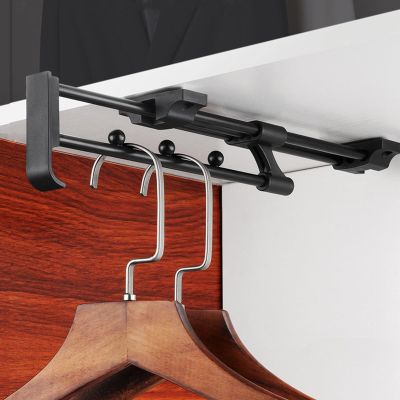 EKDJSN Extendable Clothes Hanger, Hanging Rod for Closet Storage, Adjustable Clothing Organizer Holder, valet rods for closets (11.8in/30cm)