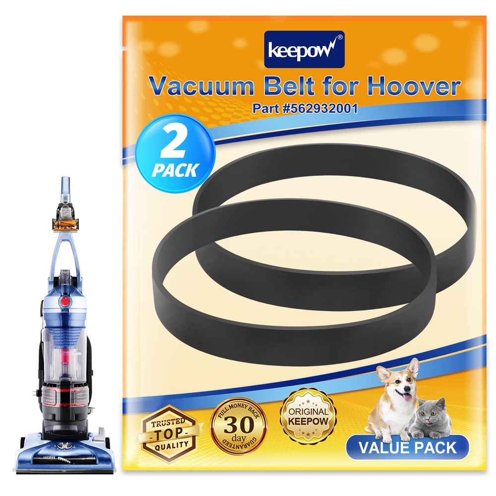 KEEPOW Replacement Belts for Hoover Vacuum Elite Rewind Plus UH71200, UH71012, UH71013, UH71003, UH71011, UH71009, UH72003, UH72011, Replace Part 562932001 (2 Pack)