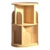 Bookshelf Stable and Multifunctional Rotating Bookshelf 2/3/4/5 Layer Bookcase Living Room Small Items Storage Rack Home Simple Bookshelf (Color : Wood, Size : 2 Layers) view 1