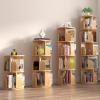 Bookshelf Stable and Multifunctional Rotating Bookshelf 2/3/4/5 Layer Bookcase Living Room Small Items Storage Rack Home Simple Bookshelf (Color : Wood, Size : 2 Layers) view 2