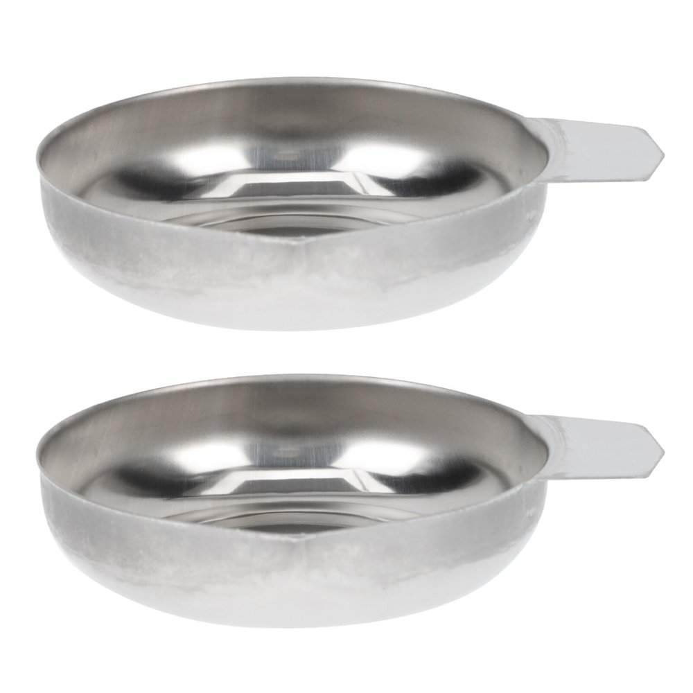 4 Pcs Stainless Steel Weighing Pan Scale Tray Stainless Steel Trays Weighing Tray Electronic Balance Scale Pan Kitchen Supply Cup Dish