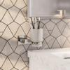 Eviva Holdy Bathroom Accessories Combo Set with Toothbrush Holder, Towel Ring, and Robe Hook, Wall Mounted, Chrome, EVAC1050BN-N view 1