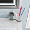 Eviva Holdy Bathroom Accessories Combo Set with Toothbrush Holder, Towel Ring, and Robe Hook, Wall Mounted, Chrome, EVAC1050BN-N view 2