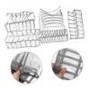 Amosfun 5pcs Closet Organizer Underwear Socks Jean Pants Storage Box Mesh Design Multigrid Hanger Organizer for Bedroom and Closet view 3