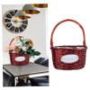 ABOOFAN Bride Girl Basket Wicker White Straw Wedding Photo Props Lightweight Portable view 4
