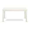 HomeStock Modern 5 Piece Dining Set - Rectangle Table & 4 Chairs - Linen White & Willow Green view 3