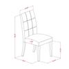 HomeStock Modern 5 Piece Dining Set - Rectangle Table & 4 Chairs - Linen White & Willow Green view 4