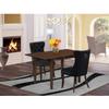 HomeStock Rectangle Dining Table Set with Chairs, Kitchen Table Set, Modern Dining Room Furniture, Mahogany Finish view 1