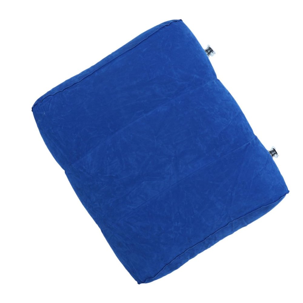 IMIKEYA Inflatable Foot Pillow for Travel Office and Home Leg up Relax Pad for Airplane Train and Car Compact Design for Easy Carrying Dark Blue