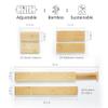 Blaxio Adjustable Drawer Dividers Pack of 4 with Inserts, Set Kitchen Drawer Organizer for Utensils, Spice Organization, Deep Drawers and Baby Clothes view 3