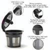 Eaykee Reusable k Cups Coffee Filters - 3 packs Coffee Pods Compatible with Keurig Machines 2.0 & 1.0 Coffee Makers - Fit K Elite K Classic K Compact K Latte K Select (Black) view 2