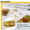 AxiyanX 4 Inches Twist Ties for Bags,800pcs Twist Ties for Plastic Bags,Reusable Bread ties,Gold Twist Ties,Twisty Ties for Candy Bags, Coffee Bags, Snacks, Cake Pops, Party Supplies (A-golden) view 4