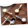 Ciieeo 2pcs Silver Alloy Dragon Head Chopsticks Holder Elegant Utensil Stand for Spoons Forks and Tableware Smooth Surface for Home Kitchen Decor view 4