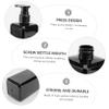 ABOOFAN 3pcs Shower Gel Bottle Black Pump Dispenser for Lotion and Shampoo Refillable Container for Easy Use and Cleaning for Home Decoration view 4